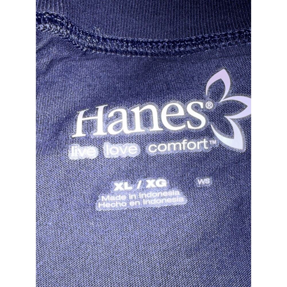 Hanes Navy Blue Lounge Shorts Women XL Drawstring Cotton Casual Comfy Athleisure - Picture 6 of 9